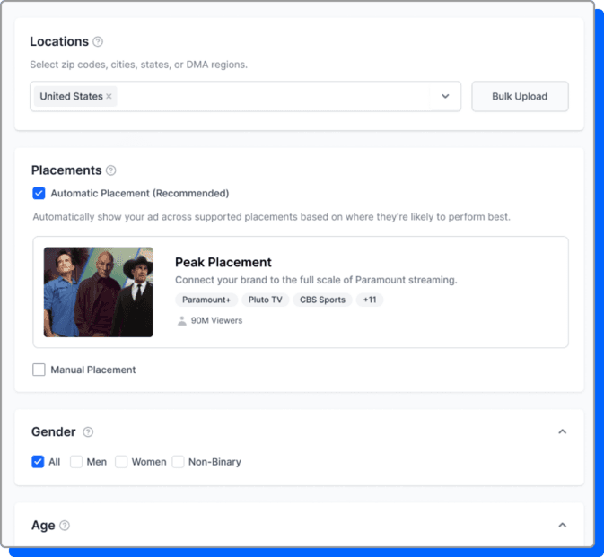 For Advertisers | Paramount Ads Manager