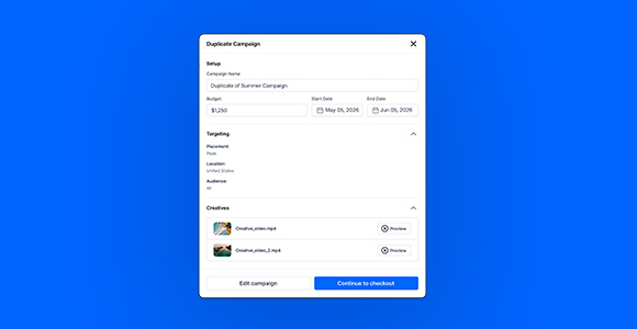 Rebook Campaigns in Seconds